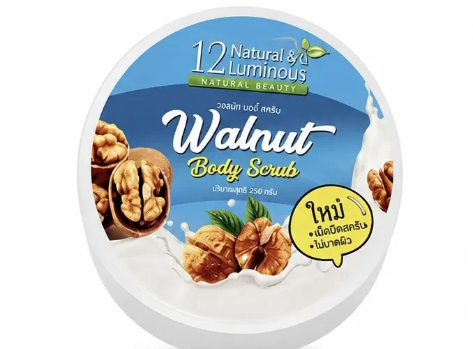 12 Natural & Luminous Walnut Body Scrub